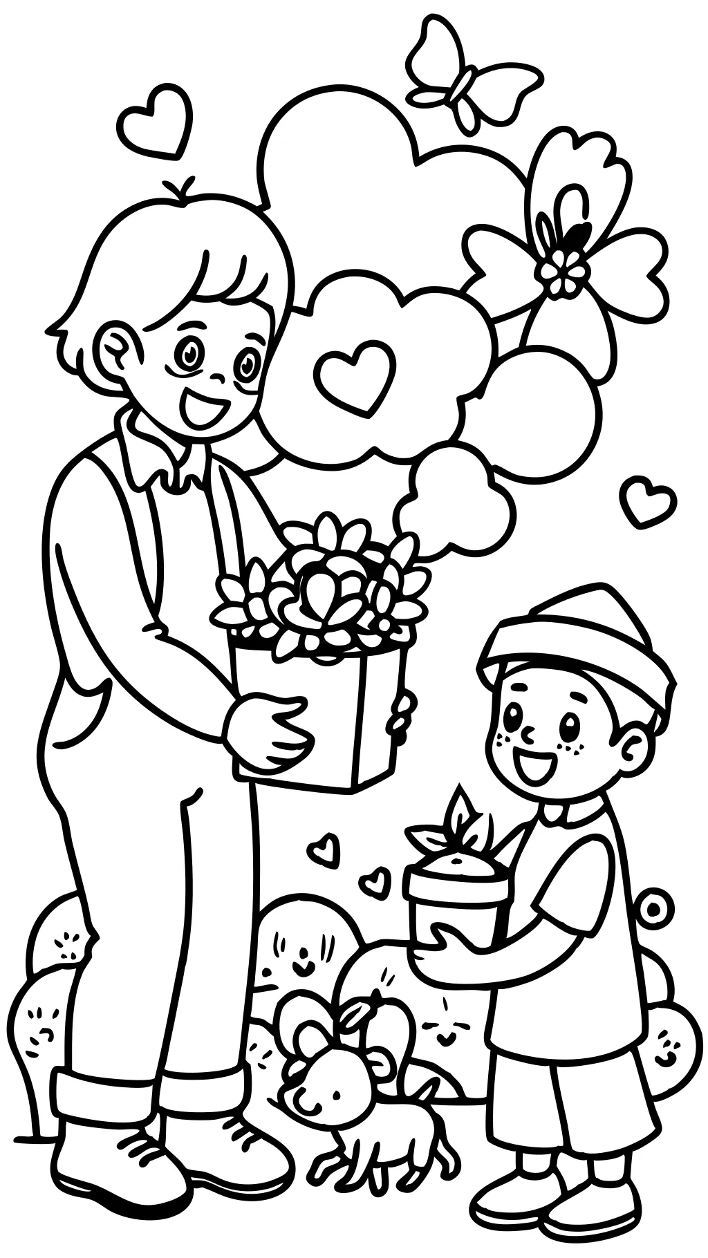 kindness coloring page